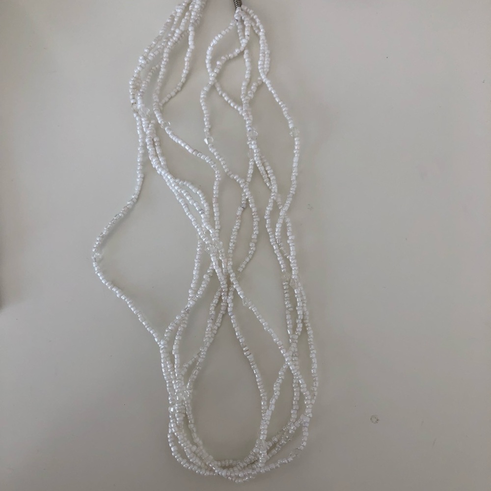White layered necklace!